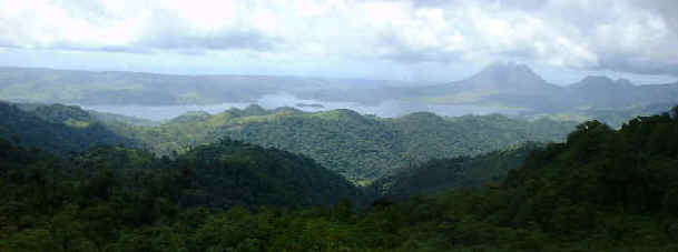 Costa Rica Arenal Lake and Arenal Volcano from Mirador San Gerardo