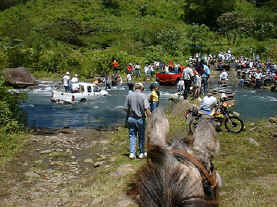 horseback riding at the national race in costa rica